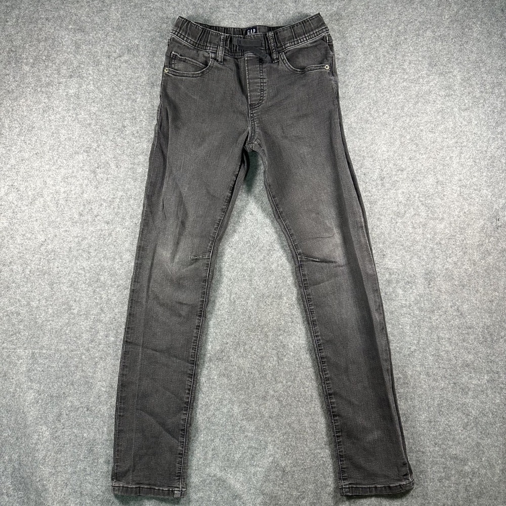Gap Boys XXL Slim Jeans Grey Stretch Denim Elastic Waist Kids Casual Pants 16 18